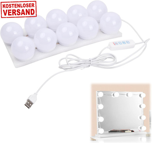 Led spiegelleuchte mit 3 - spiegelleuchte,